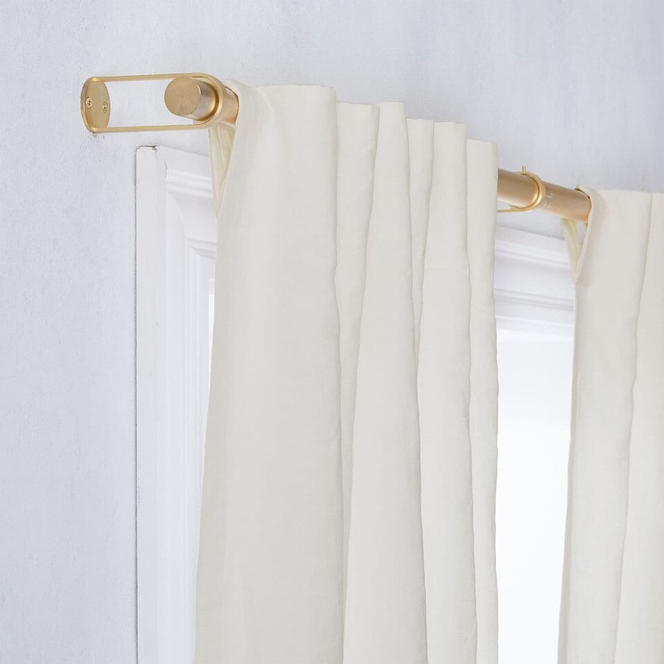 Belgian Flax Linen Curtain Natural west elm United Kingdom